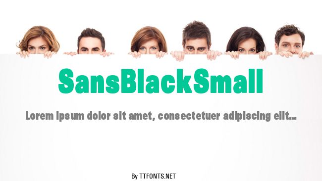 SansBlackSmall example