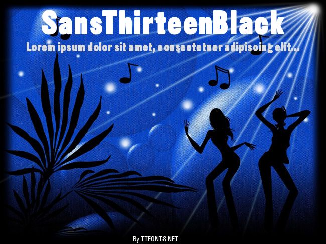 SansThirteenBlack example