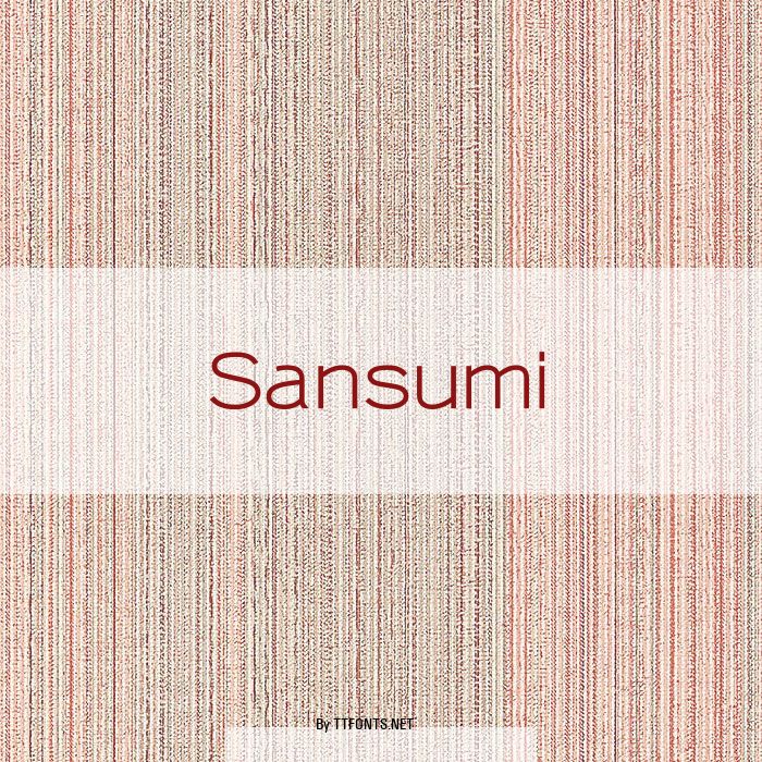 Sansumi example