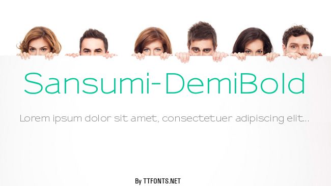 Sansumi-DemiBold example