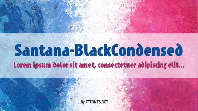 Santana-BlackCondensed example