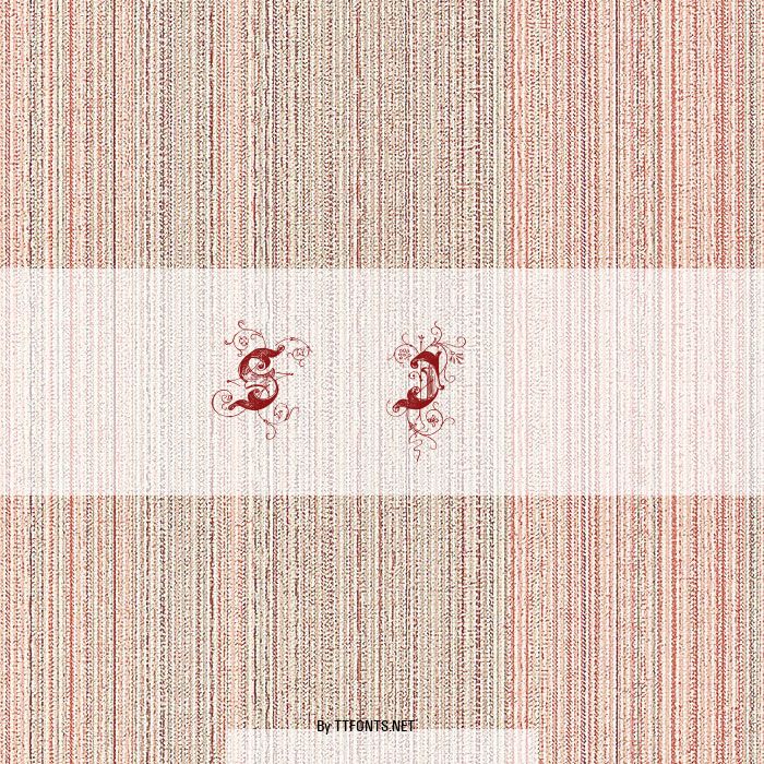 Saraband Initials example