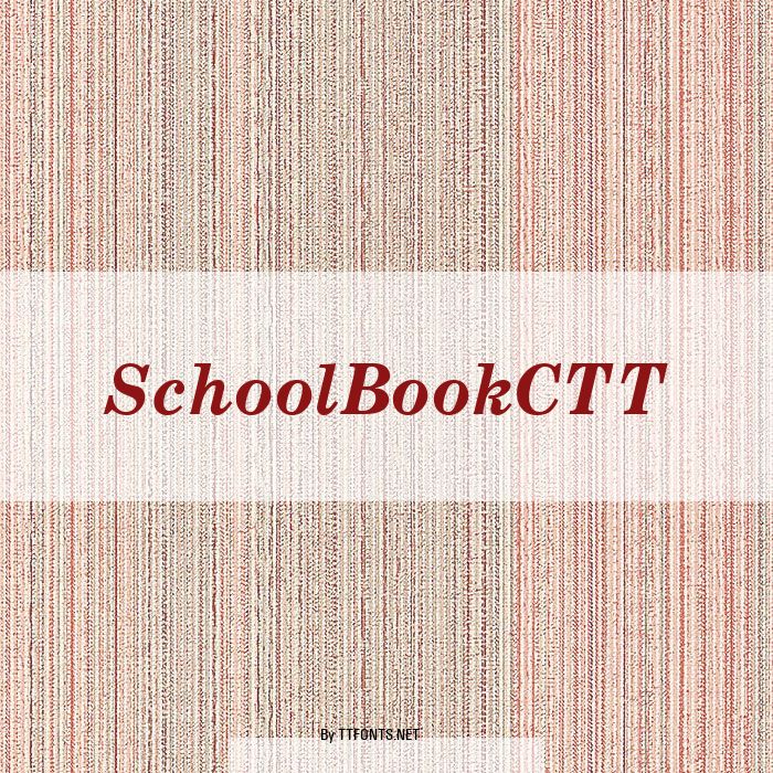 SchoolBookCTT example