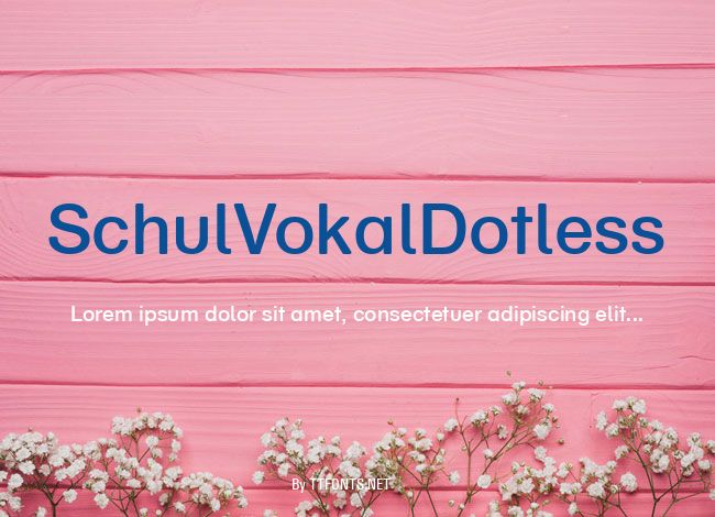 SchulVokalDotless example