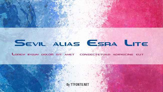 Sevil alias Esra Lite example