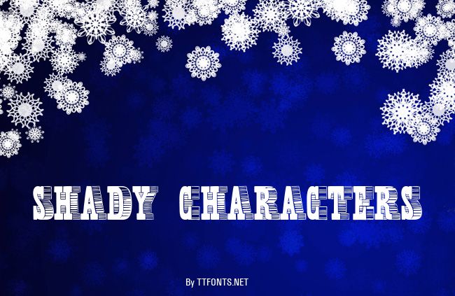 Shady Characters example