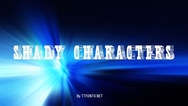Shady Characters example