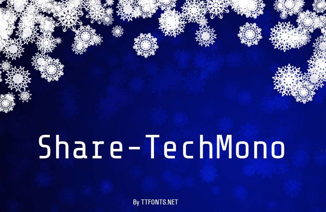 Share-TechMono example