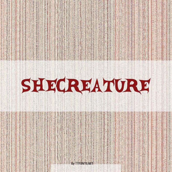 SheCreature example