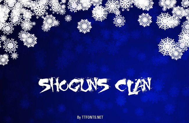 Shoguns Clan example