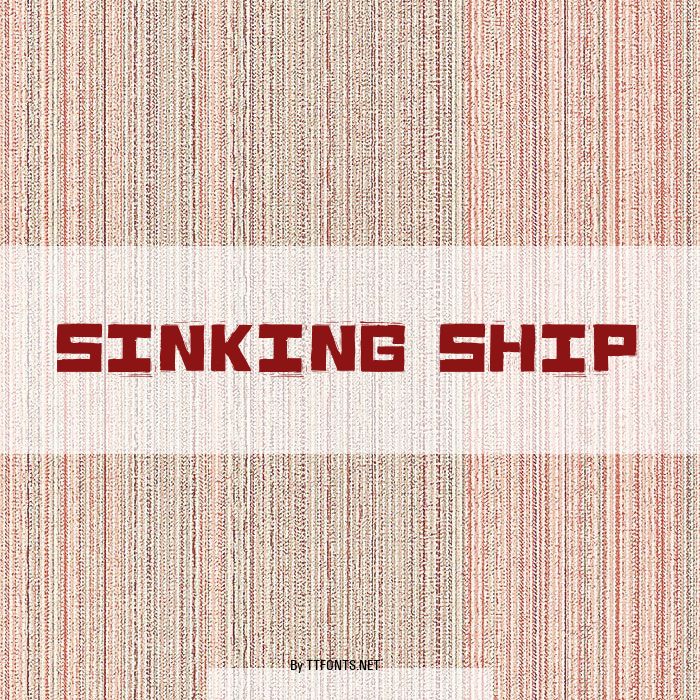 Sinking Ship example