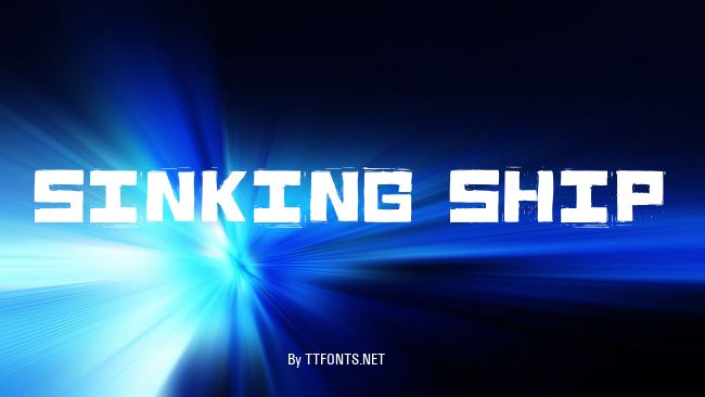 Sinking Ship example