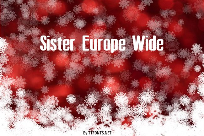 Sister Europe Wide example