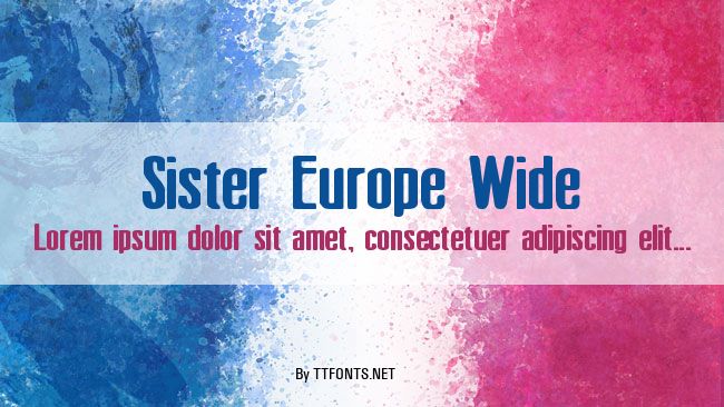 Sister Europe Wide example