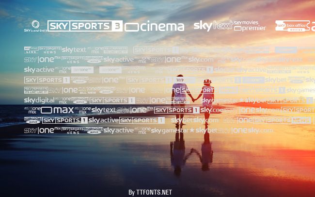 Sky TV Channel Logos example