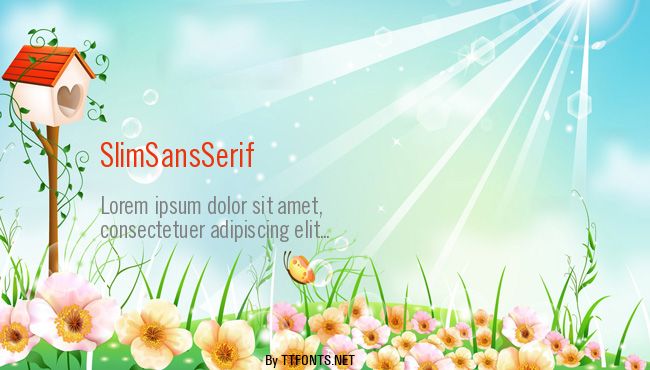 SlimSansSerif example