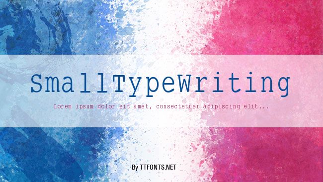 SmallTypeWriting example
