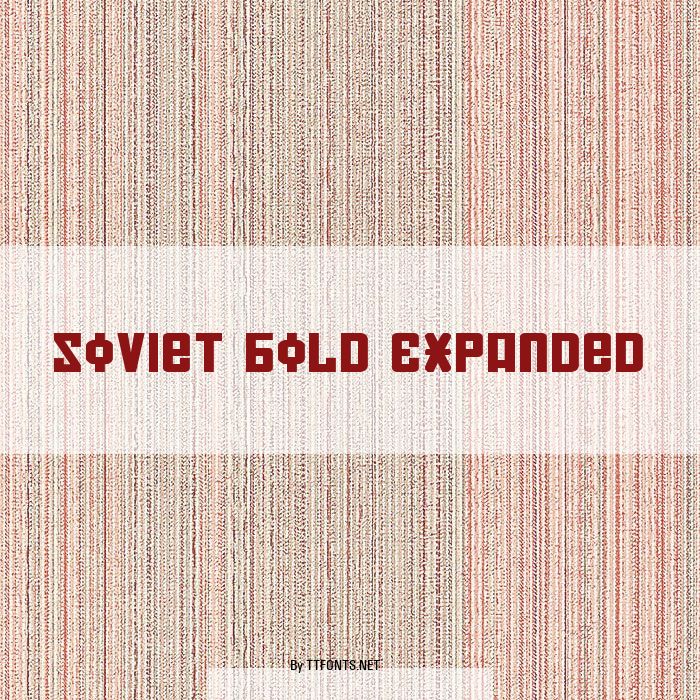 Soviet Bold Expanded example
