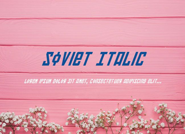 Soviet Italic example