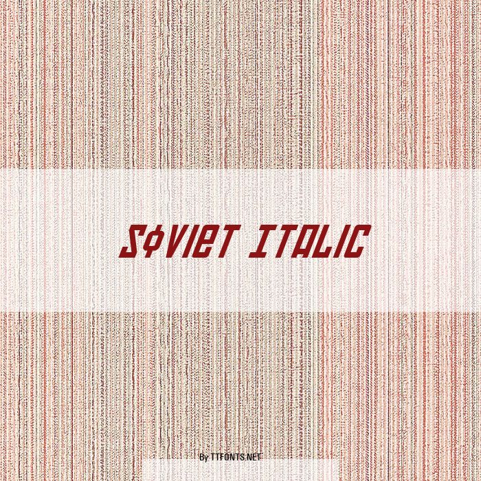 Soviet Italic example