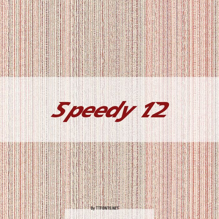 Speedy 12 example