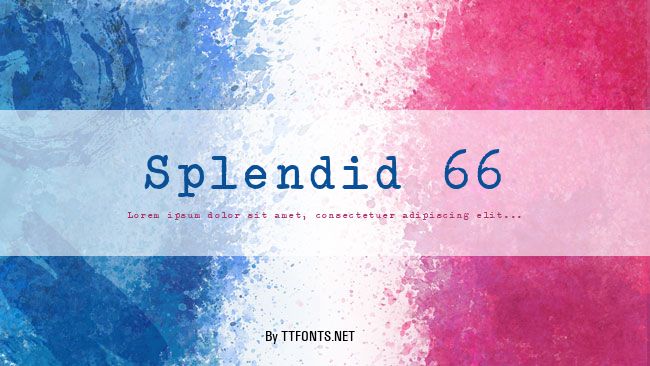Splendid 66 example