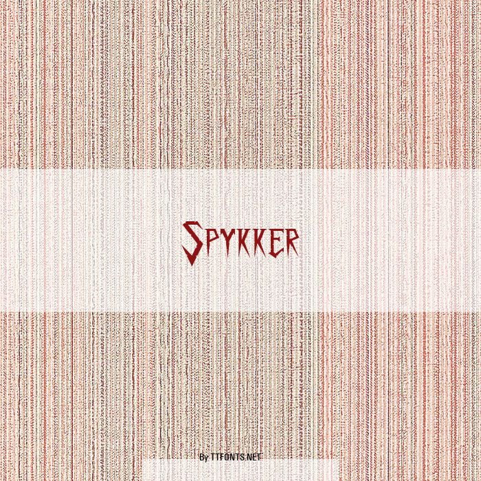 Spykker example