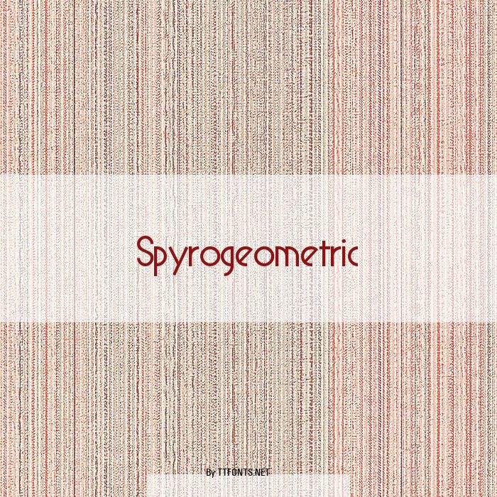 Spyrogeometric example
