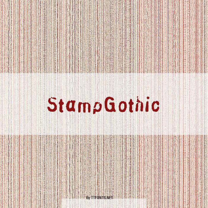 StampGothic example