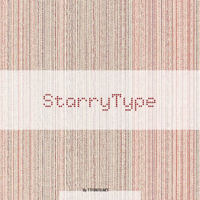 StarryType example