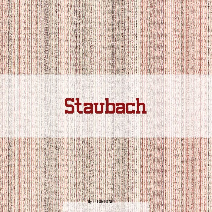 Staubach example