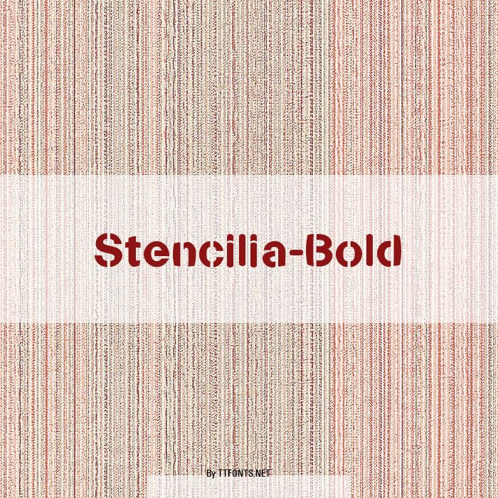 Stencilia-Bold example