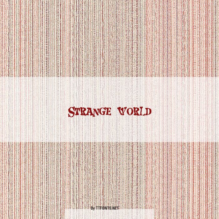 Strange world example