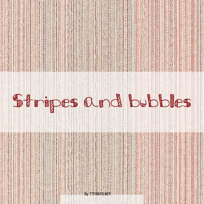 Stripes and bubbles example