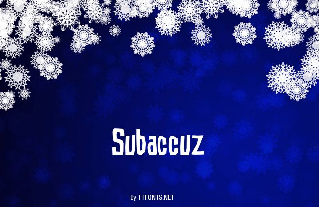 Subaccuz example