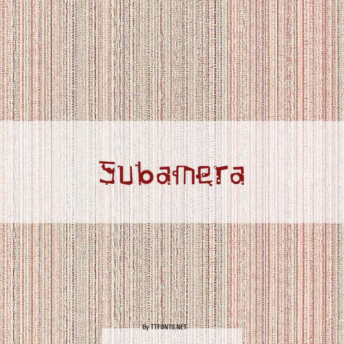 Subamera example