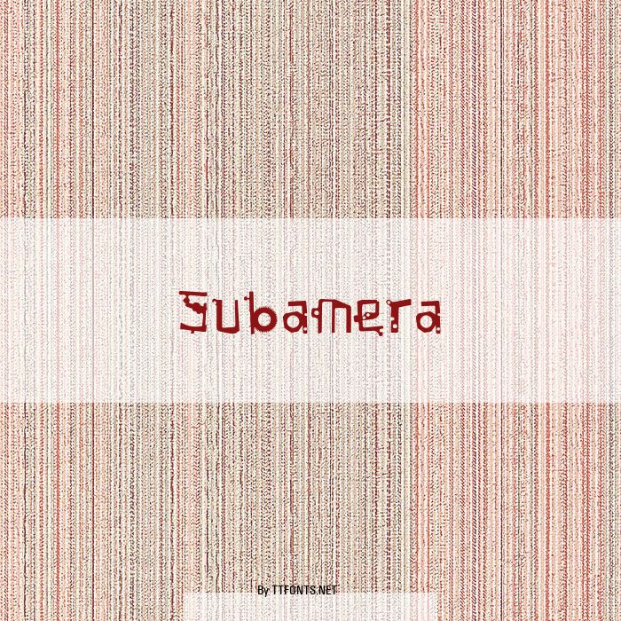 Subamera example