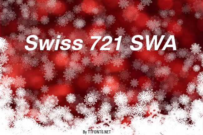 Swiss 721 SWA example