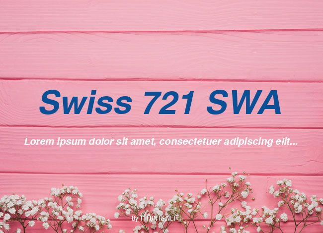 Swiss 721 SWA example