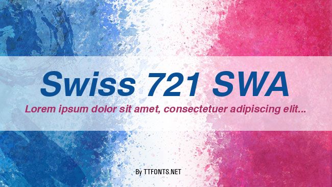 Swiss 721 SWA example