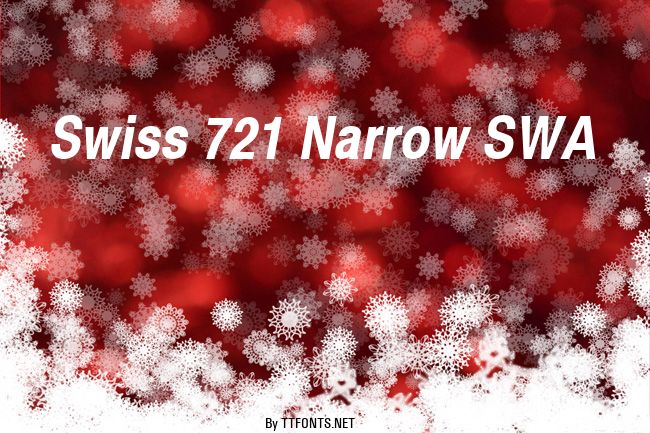 Swiss 721 Narrow SWA example