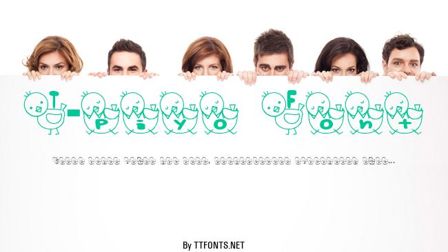 T-piyo Font example