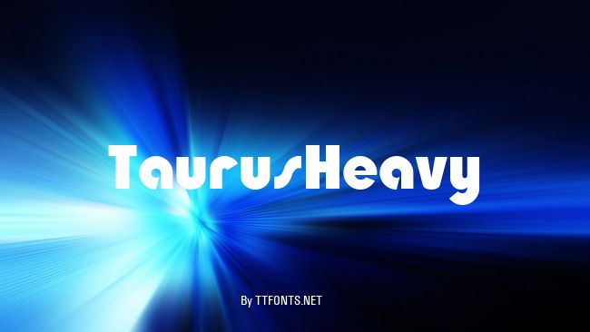 TaurusHeavy example