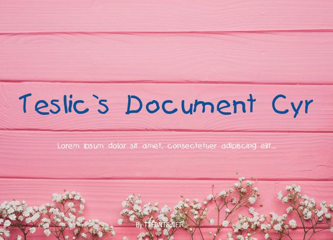Teslic`s Document Cyr example