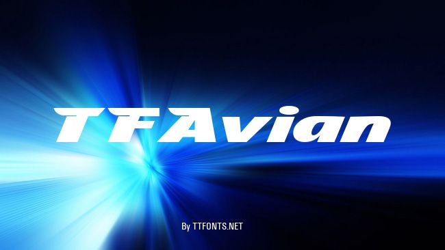 TFAvian example