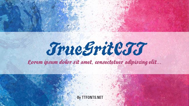 TrueGritCTT example