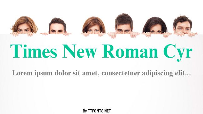 Times New Roman Cyr example