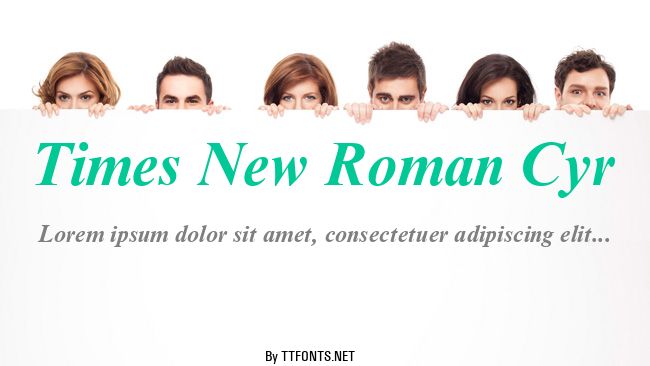 Times New Roman Cyr example