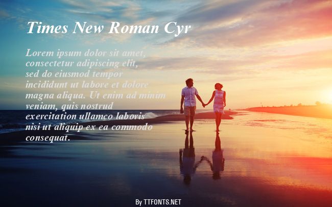 Times New Roman Cyr example