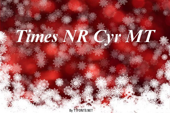 Times NR Cyr MT example